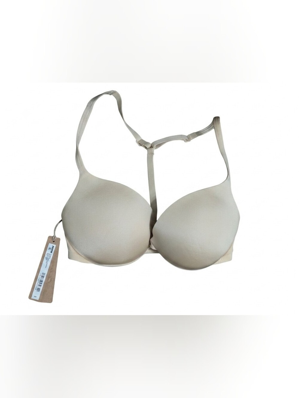 SKIMS T-Back Padded Bra in Light Beige